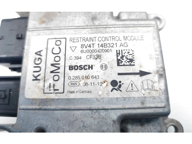 Блок подушек безопасности 8V4T-14B321-AG, 0285010643   Ford Kuga I