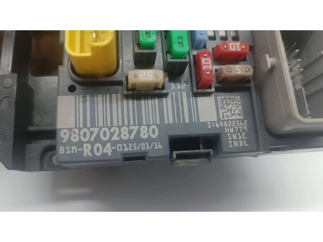 Pojistková skříňka Řídící jednotka BSM 9807028780, Bsm-R04 Citroen Berlingo 2016