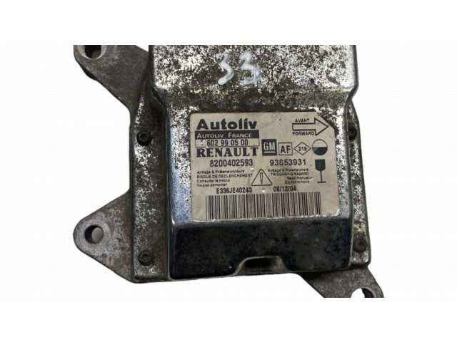 Блок подушек безопасности 8200402593, 93853931   Opel Vivaro