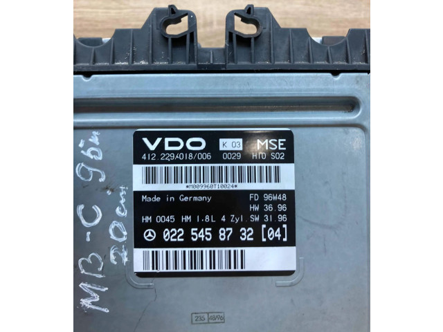 Řídící jednotka 0225458732, 412229018 Mercedes-Benz C W202 1993