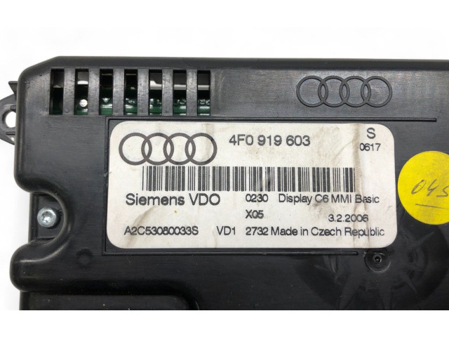 Дисплей    4F0919603   Audi A6 S6 C6 4F
