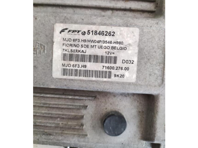 Блок управления впрыском MJD6F3H9, 199A2000 Fiat Qubo