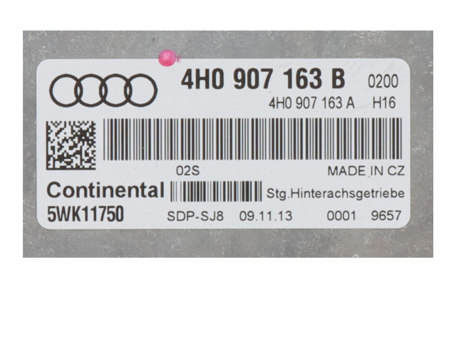 Блок управления редуктора коробки передач (раздатки) 4H0907163B Audi RS7 C7