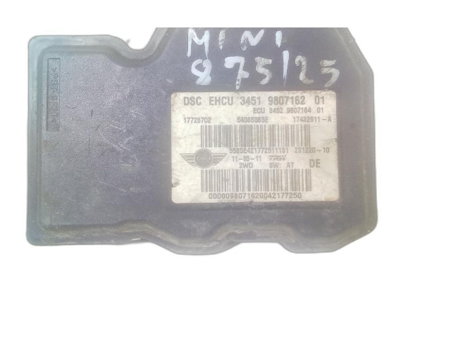 Блок управления АБС 3451980716201, 3451980716201   Mini One - Cooper Coupe R56