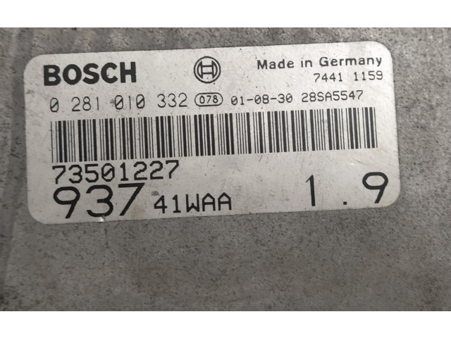 Řídící jednotka 0281010332 Alfa Romeo 166 2001