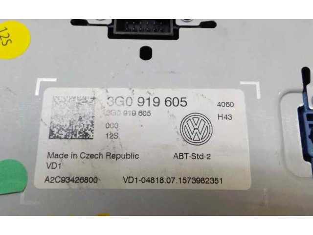 Экран дисплея вверх 3G0919605, 3G0919605   Volkswagen Golf SportWagen       