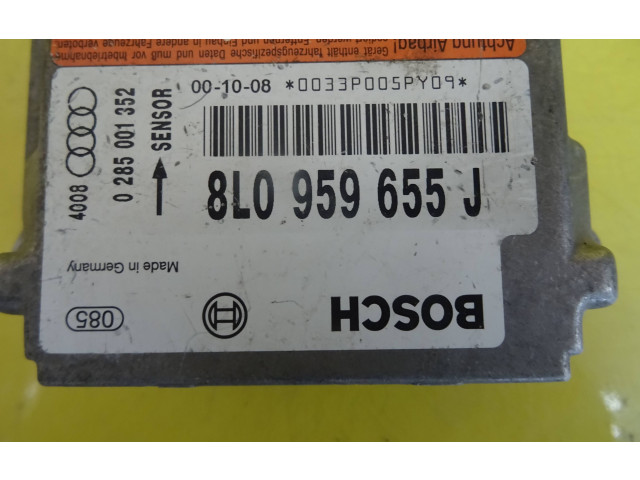 Блок подушек безопасности 8L0959655J, 0285001352 Audi A3 S3 8L