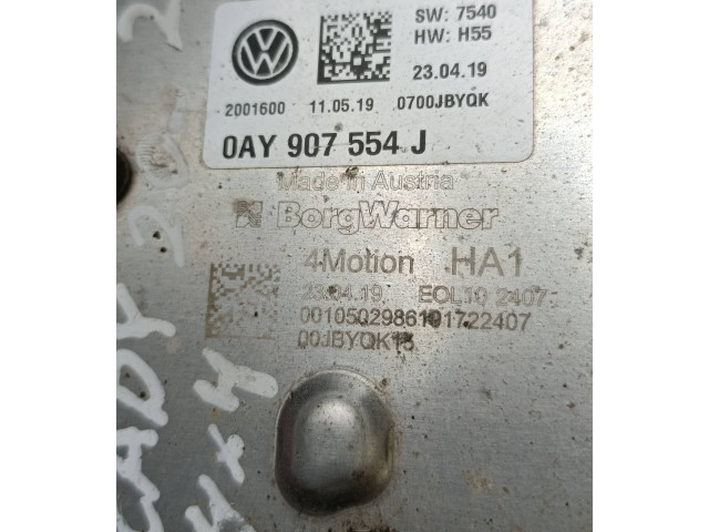 Блок управления редуктора коробки передач (раздатки) 0AY907554J, 0010502986191 Volkswagen Caddy