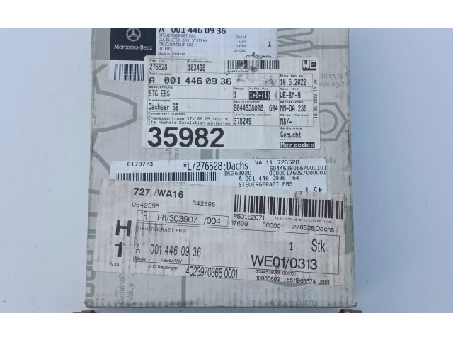 Řídící jednotka A0014460936, 4461302200 Mercedes-Benz EQC 2019