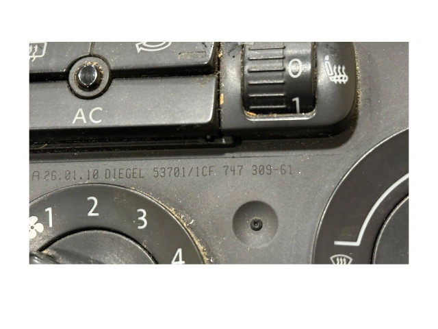 Блок управления климат-контролем 74730961, 537011CF Volkswagen Caddy