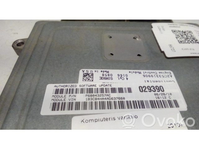 Řídící jednotka P68043257AC, 68043257AC Dodge Caliber 2010