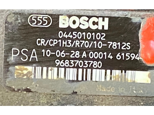 Vstřikovací čerpadlo 9683703780, 0445010102   Citroen Berlingo    9HX (DV6AUTED4) 