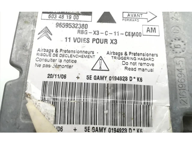 Блок подушек безопасности 9659532380, 603481900   Citroen C5