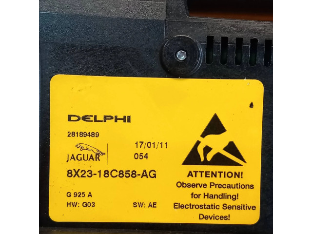 Блок управления климат-контролем 8X2318C858AG, 28189489 Jaguar XF X250