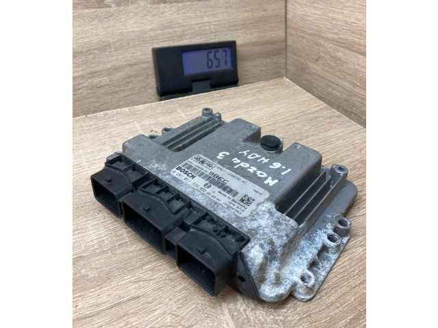 Блок управления двигателем Блок управления 4M6112A650AC, 0281011534 Mazda 3 I