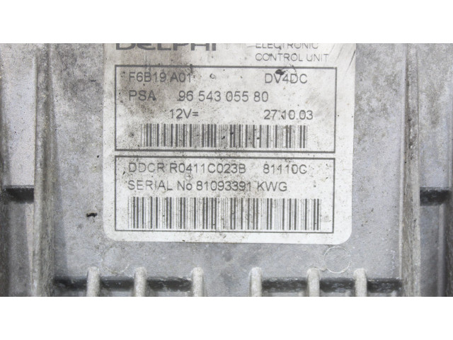 Řídící jednotka F6B19A01., 9654305580 Citroen C3 2007