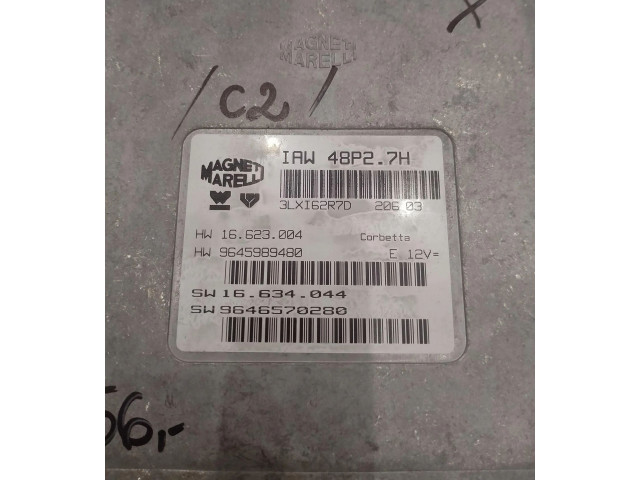 Блок управления двигателем ECU 9646570280   Citroen C2