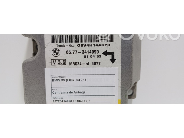Блок подушек безопасности 65773414990, 010433 BMW X3 E83