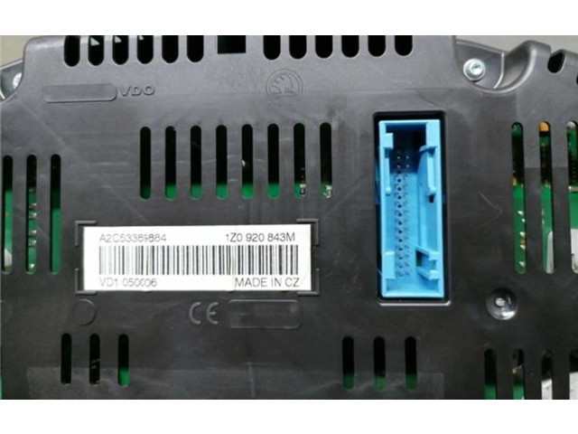 Панель приборов 1z0920843m, 1z0920843m Skoda Octavia Mk2 (1Z)