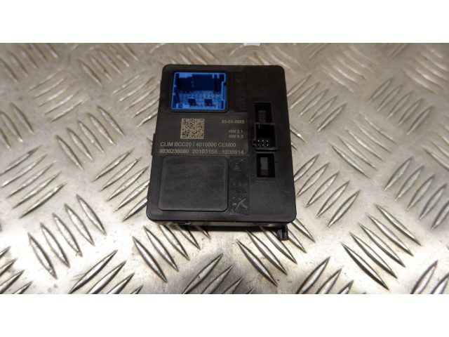 Модуль блока управления кондиционером 9836236080, 9836236080 Peugeot 208 2022