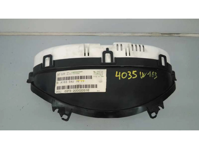 Панель приборов A1635407611, 0373200020516   Mercedes-Benz ML W163       