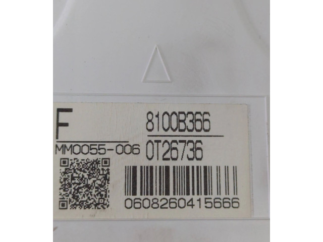 Панель приборов 8100B366, 0T26736 Mitsubishi Lancer X