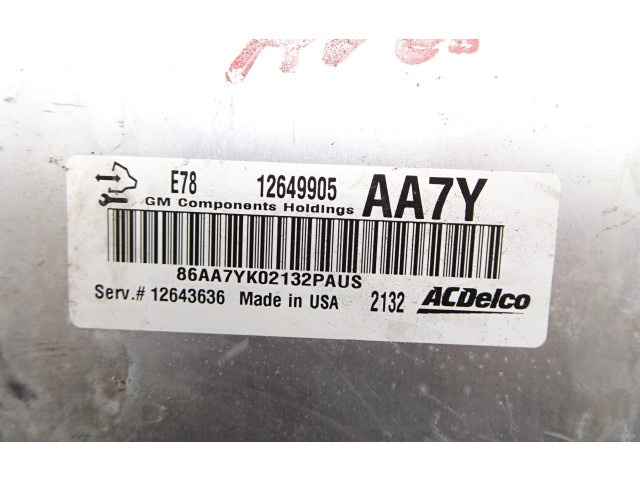 Řídící jednotka 12649905AA7Y, 12643636 Chevrolet Aveo 2012