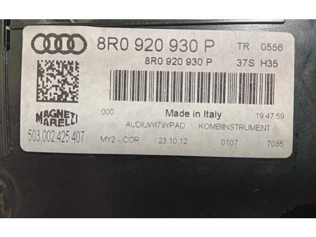 Панель приборов 8R0920930P, 8R0920930P   Audi Q5 SQ5       