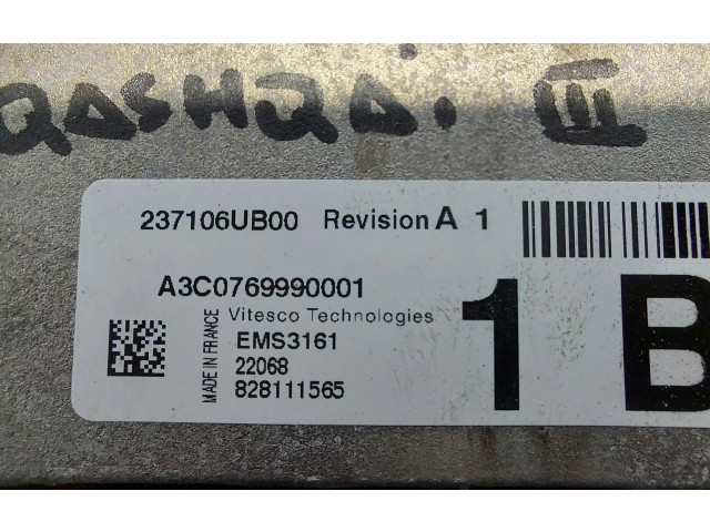 Řídící jednotka 237106UB00 Nissan Qashqai J12 2022