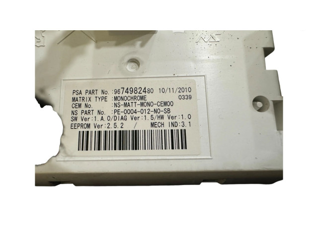 Přístrojová deska Peugeot 3008 I 2010 9676614680, 00366268
