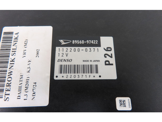 Блок управления двигателя 1122000371, 8956097422 Daihatsu YRV