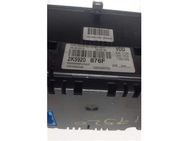 Панель приборов 2K5920876F   Volkswagen Caddy       