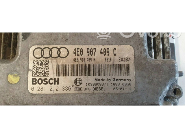 Řídící jednotka 4E0907409C, 0281012336   Audi A8 S8 D3 4E 2003