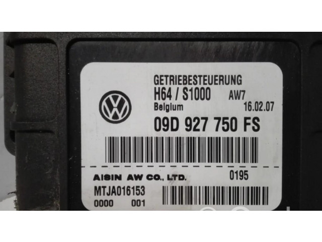 Блок управления коробкой передач 09D927750FS, MTJA016153 Audi Q7 4L