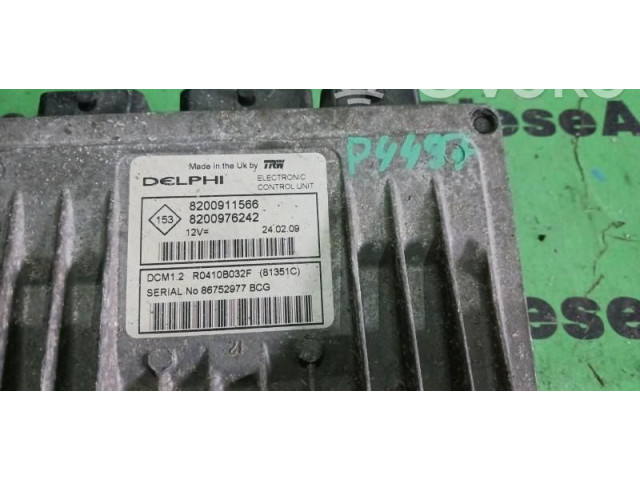 Блок управления двигателем Блок управления 8200911566, 8200976242. Renault Twingo II