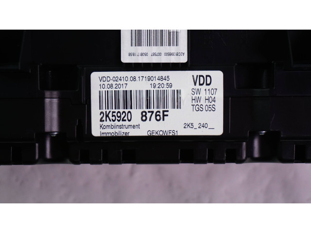Панель приборов 2K5920876F, A2C99241800 Volkswagen Caddy