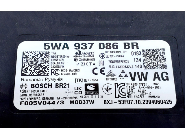 Блок комфорта 5WA937086BR   Skoda Octavia Mk4   