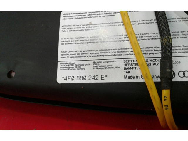 Подушка безопасности в сиденье 4F0, 242   Audi A6 S6 C6 4F