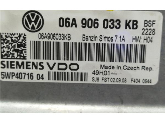 Другие блоки управления / модули Skoda Octavia Mk2 (1Z) 2004 - 2013 года 06A906033KB, 5WP40716