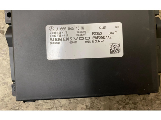 Блок управления коробкой передач A0005454516, 5WP20124AZ   Mercedes-Benz C W204