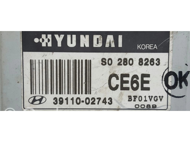 Řídící jednotka 3911002743, S02808263 Hyundai Atos Classic 2001