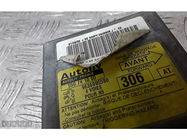 Блок подушек безопасности 9636995580   Peugeot 306