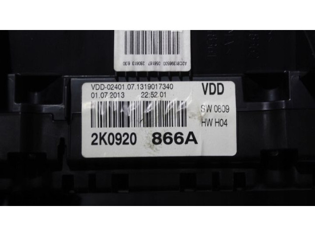 Přístrojová deska Volkswagen Caddy 2013 2K0920866A