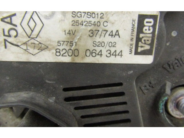 Генератор 8200064344, 8200064344 Renault Twingo I