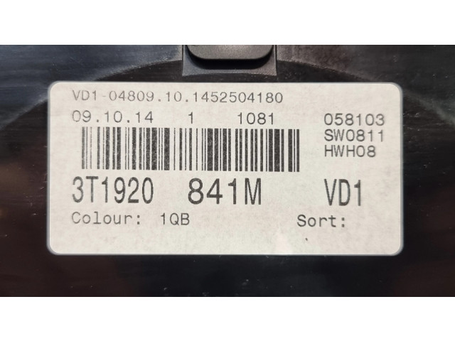 Панель приборов 3T1920841M Skoda Superb B6 (3T)