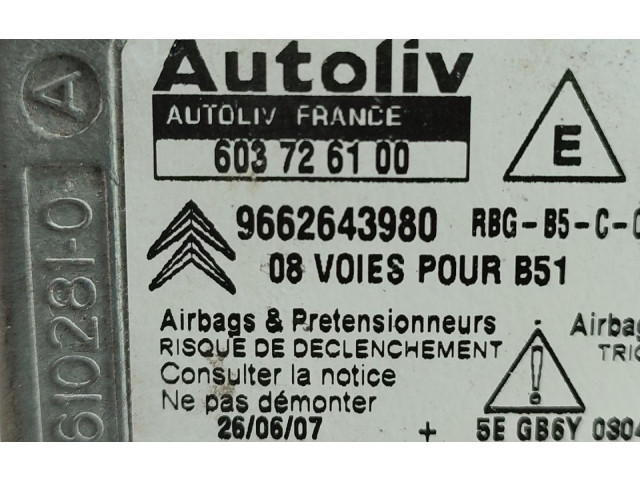 Блок подушек безопасности 9662643980   Citroen C4 I