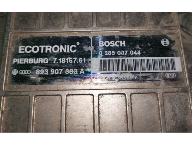 Блок управления двигателя 0285007044, 893907383A   Audi 80 90 B3