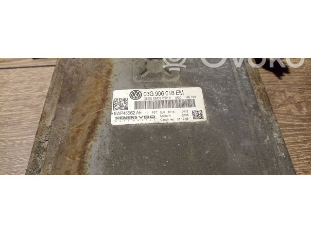 Блок управления двигателя 03g906018em   Volkswagen PASSAT B7
