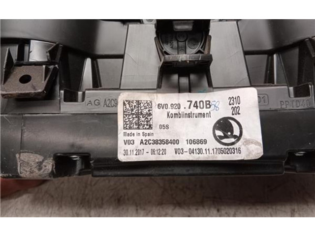 Панель приборов BBM, A2C38358400 Skoda Fabia Mk2 (5J)