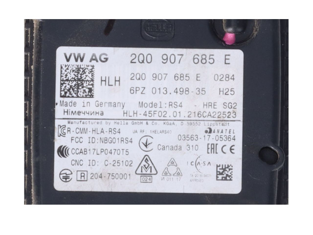 Датчик слепых зон 2Q0907685E   Skoda Octavia Mk4